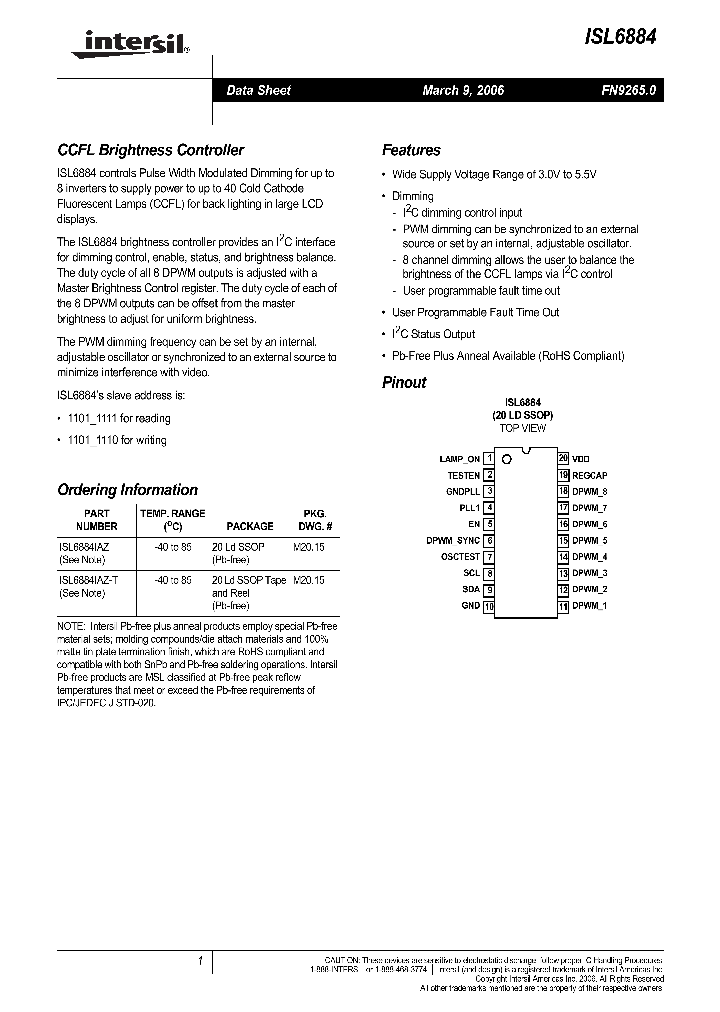 ISL6884IAZ-T_704905.PDF Datasheet