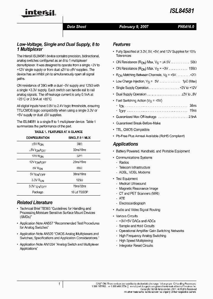 ISL84581IVZ-T_710785.PDF Datasheet