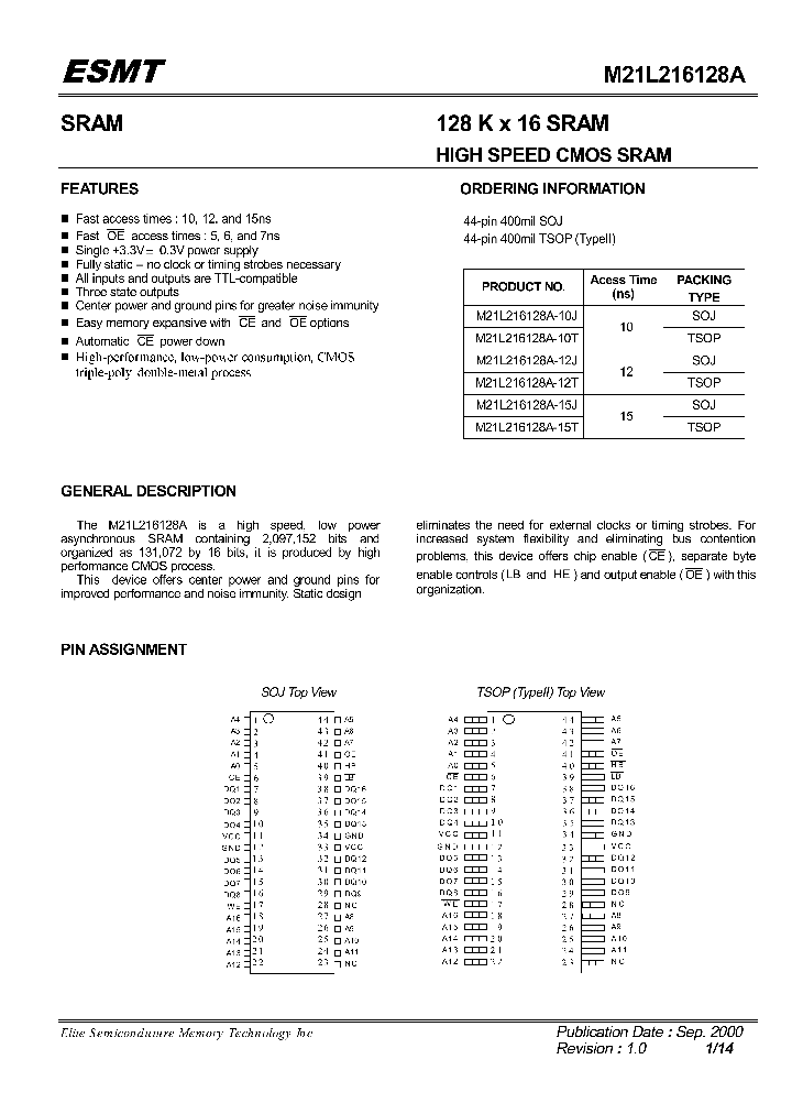 M21L216128A 640766.PDF Datasheet Download IC ON LINE