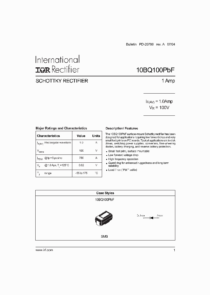 10BQ100TRPBF_1190584.PDF Datasheet