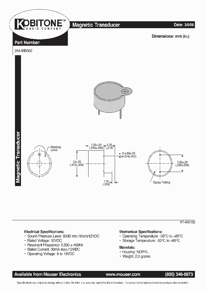 254-MB562_1066393.PDF Datasheet