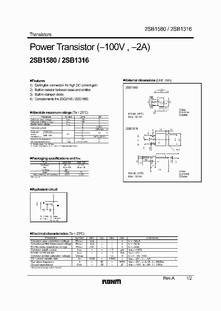 2SB1316_1039350.PDF Datasheet