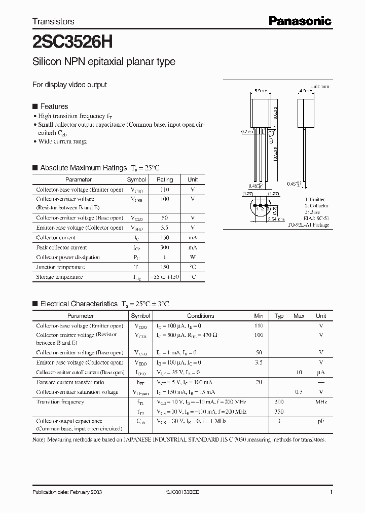 2SC3526H_1195725.PDF Datasheet