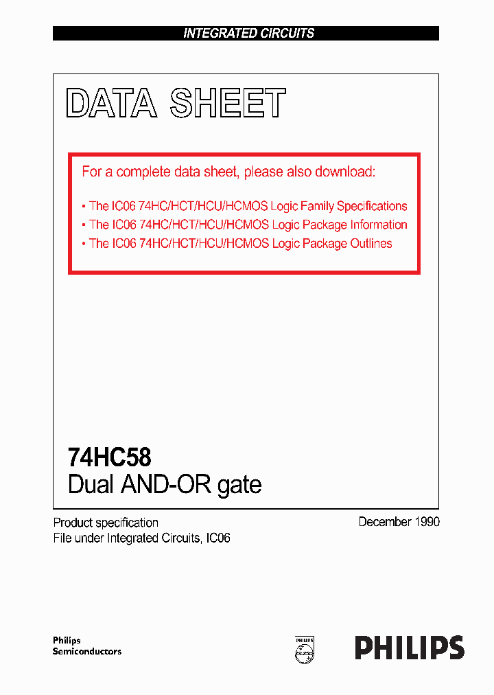 74HC58_1016505.PDF Datasheet