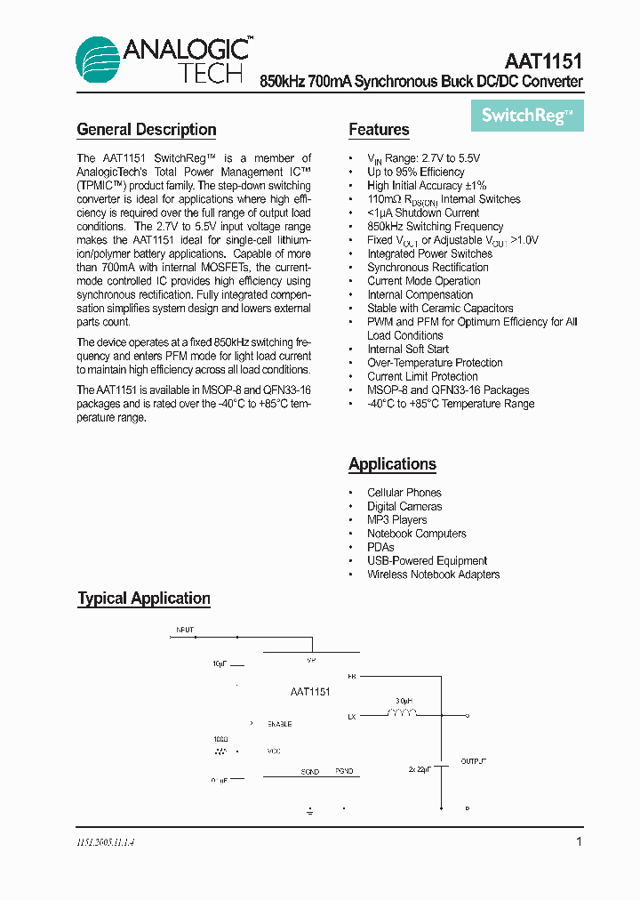 AAT1151IKS-10-T1_1168861.PDF Datasheet