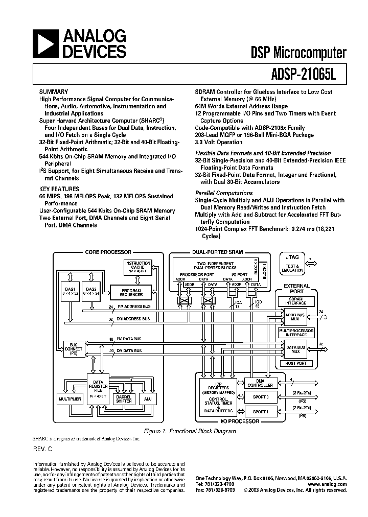 ADSP-21065LKS-264_1207793.PDF Datasheet