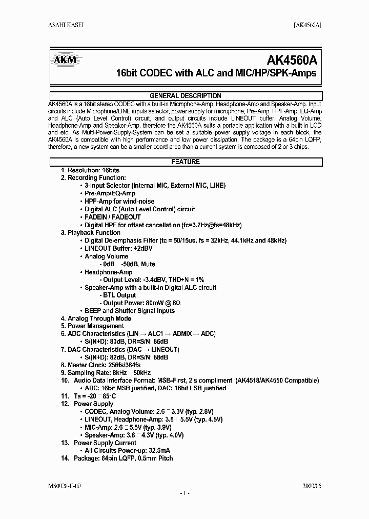 AKD4560A_1014751.PDF Datasheet