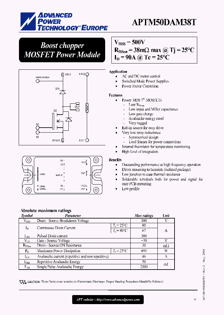 APTM50DAM38T_1169248.PDF Datasheet