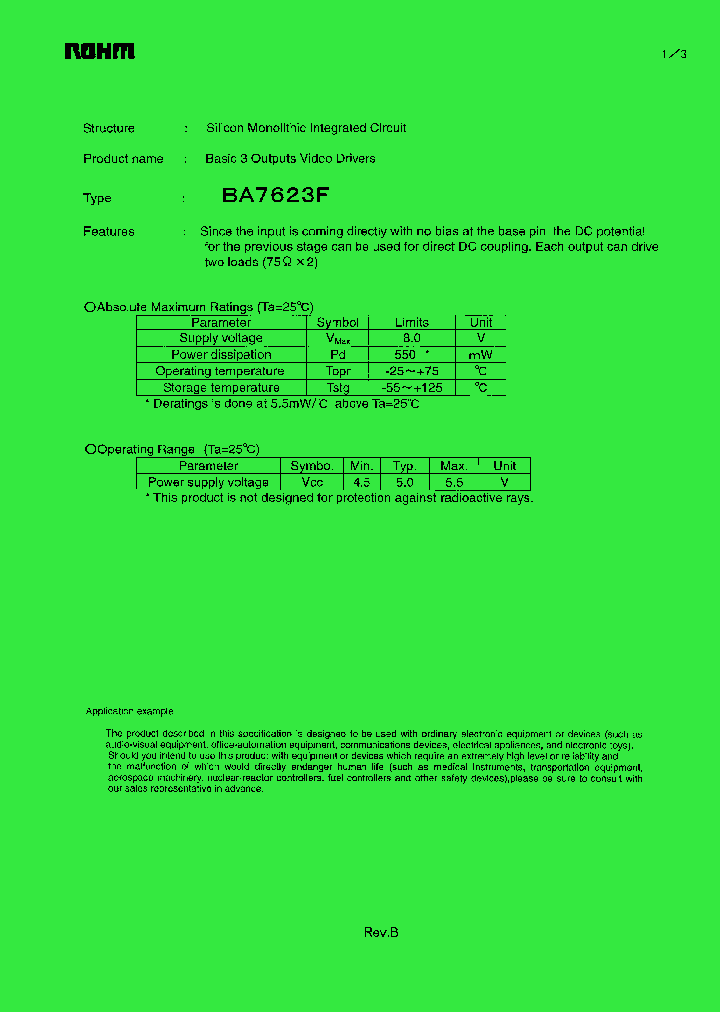 BA7623F1_1147563.PDF Datasheet