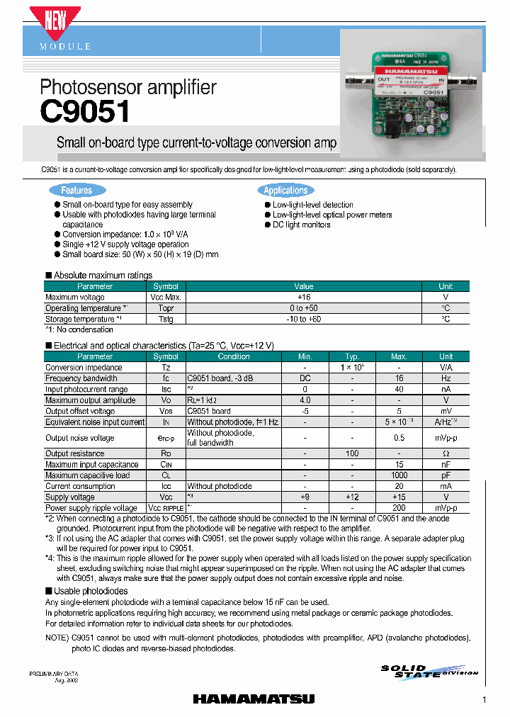 C9051_1223805.PDF Datasheet