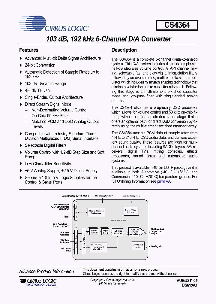 CS4364_1061244.PDF Datasheet