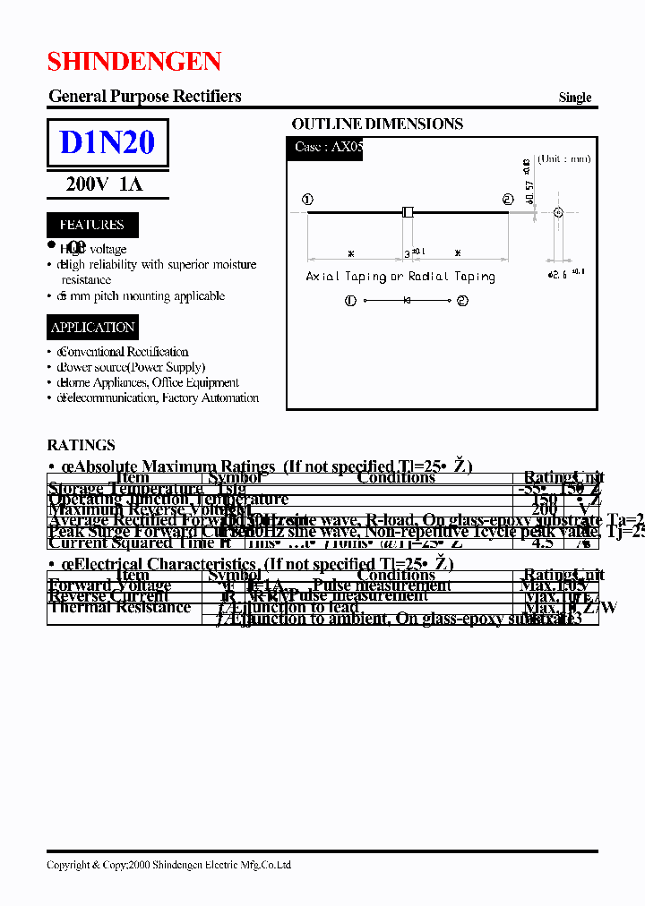 D1N20_1230986.PDF Datasheet