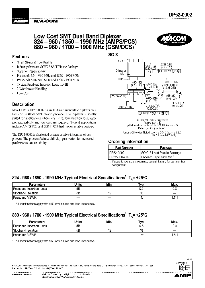 DP52-0002-TR_1233605.PDF Datasheet