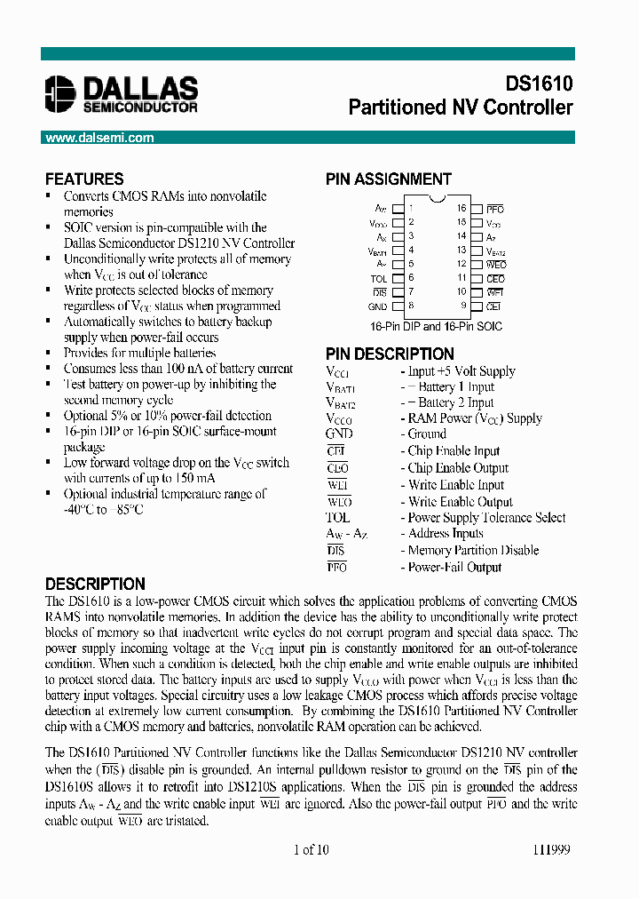 DS1610_1060209.PDF Datasheet