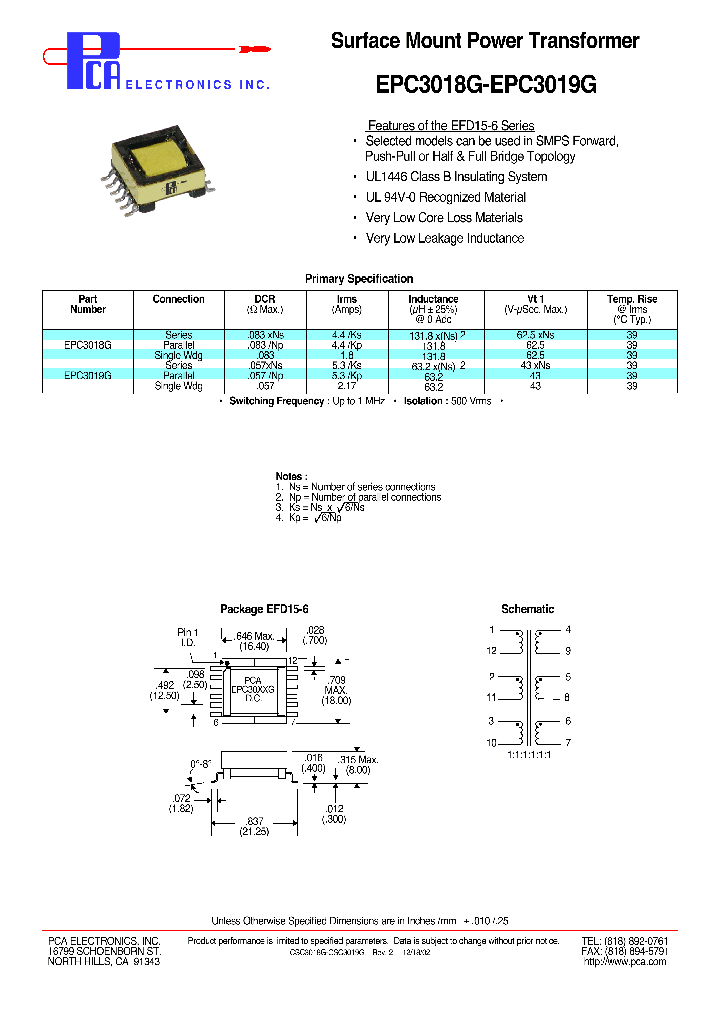 EPC3019G_1237437.PDF Datasheet