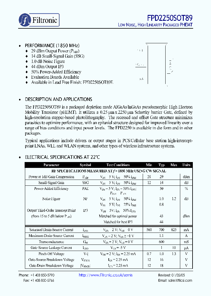 FPD2250SOT89_1241325.PDF Datasheet