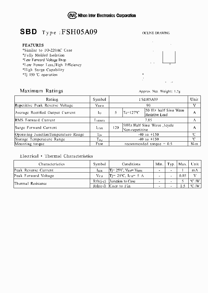 FSH05A09_1242912.PDF Datasheet