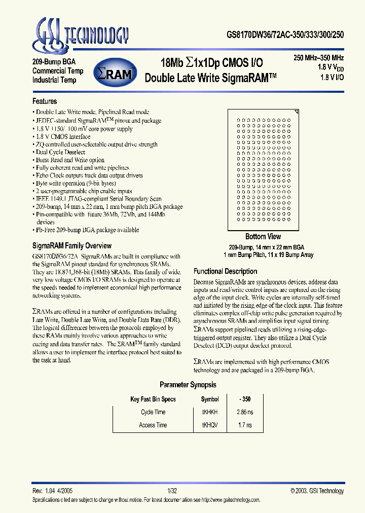 GS8170DW36AC-250_625417.PDF Datasheet