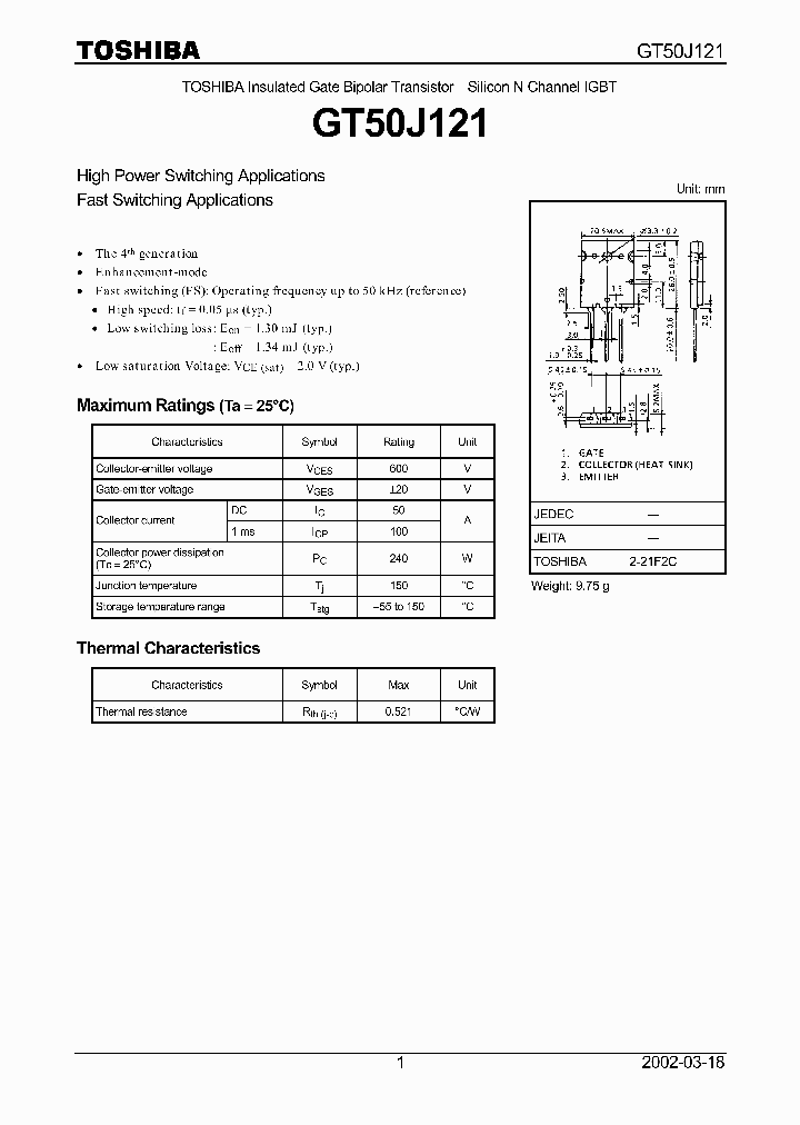 GT50J121_1246403.PDF Datasheet