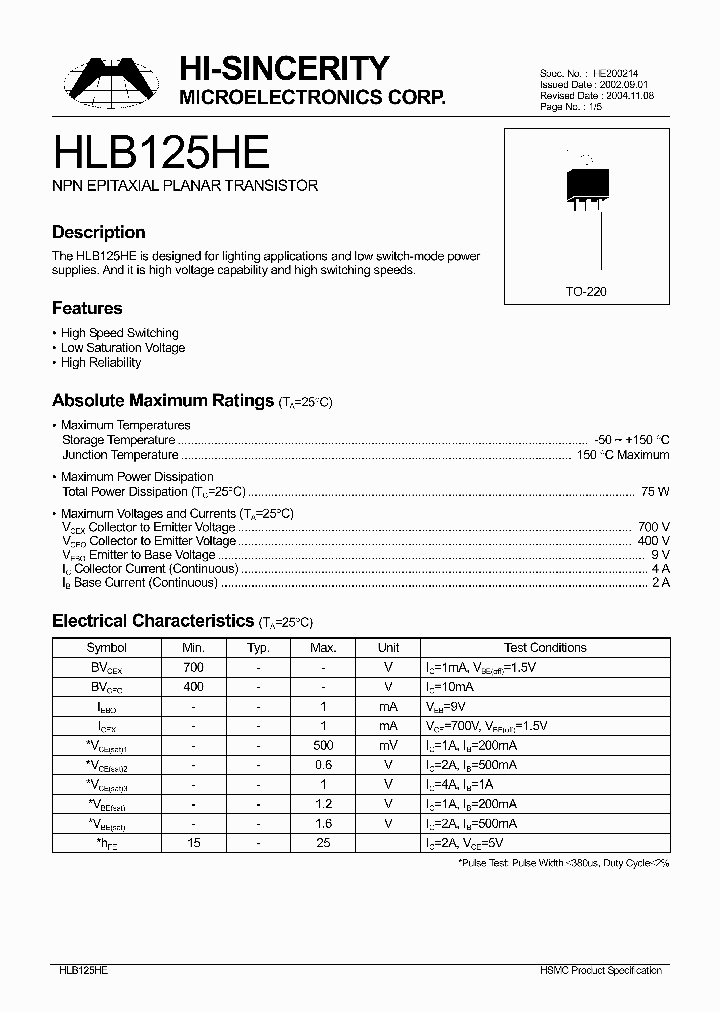 HLB125HE_1250171.PDF Datasheet