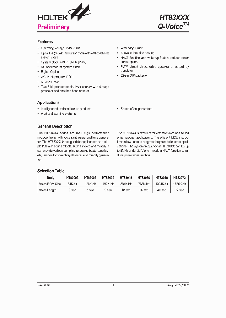 HT83XXX_1251671.PDF Datasheet