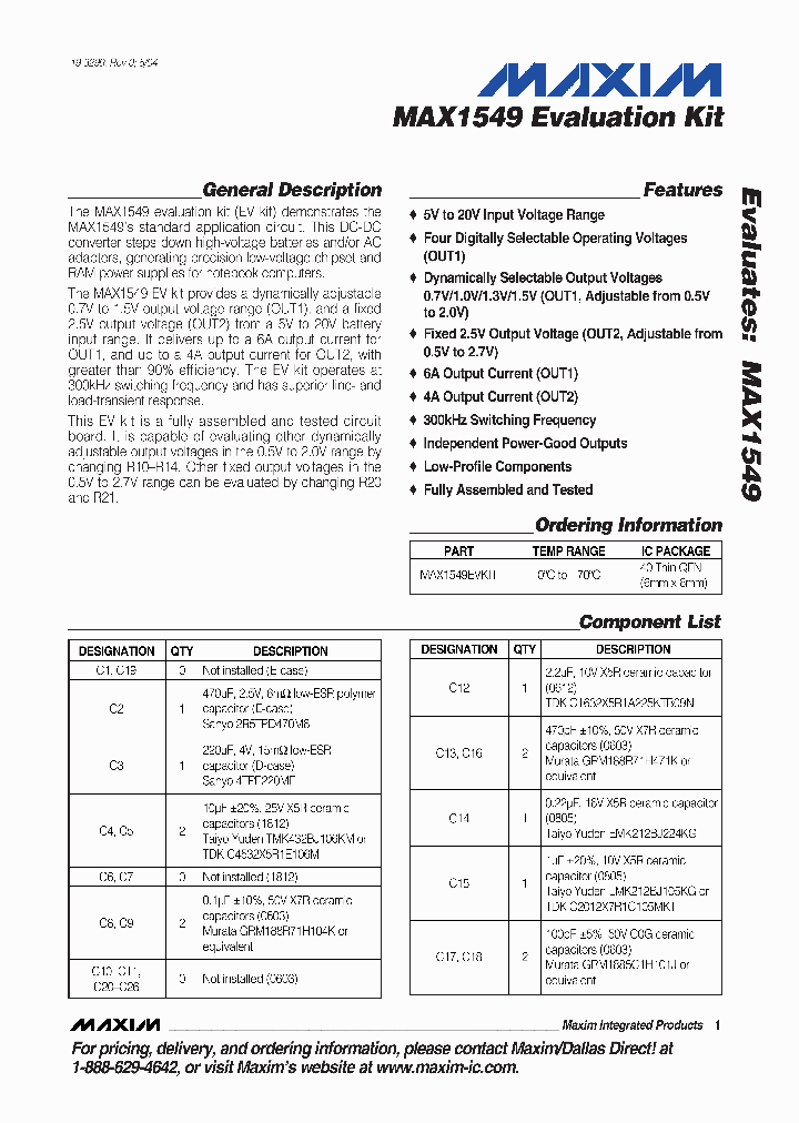 MAX1549EVKIT_1272417.PDF Datasheet