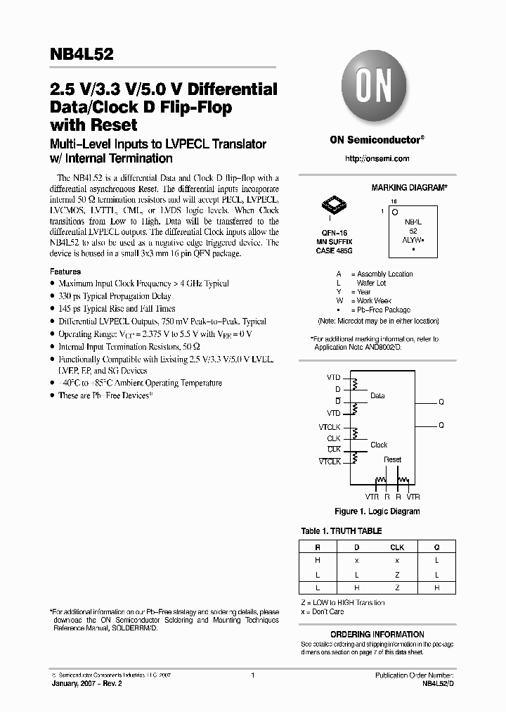 NB4L52MNR2G_755032.PDF Datasheet