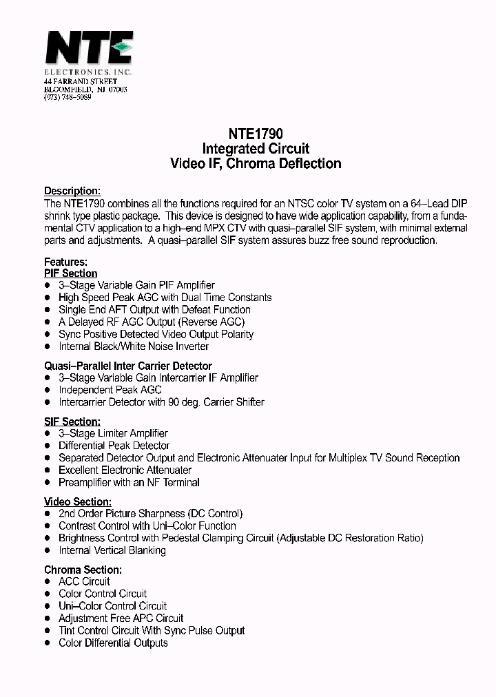 NTE1790_1290316.PDF Datasheet