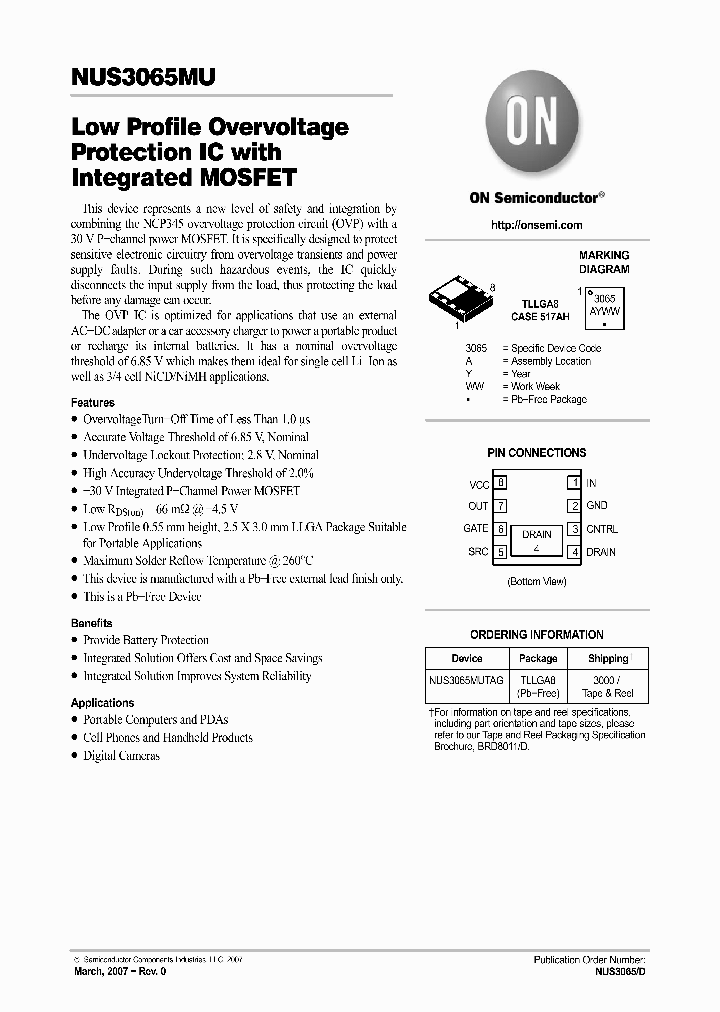 NUS3065MUTAG_1291623.PDF Datasheet