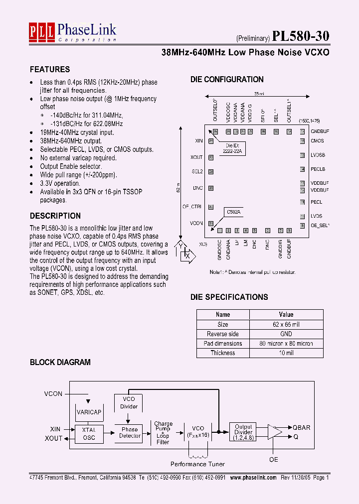 P580-30DI_1293022.PDF Datasheet