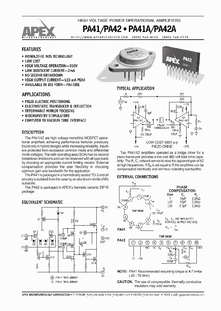 PA42A_1293413.PDF Datasheet