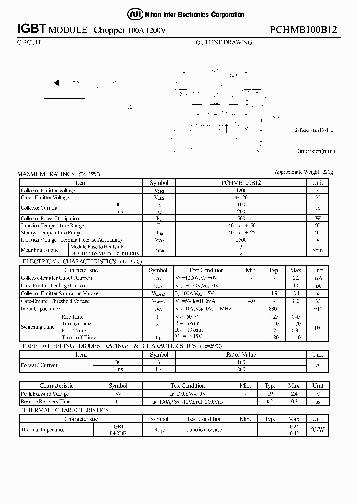 PCHMB100B12_1294340.PDF Datasheet