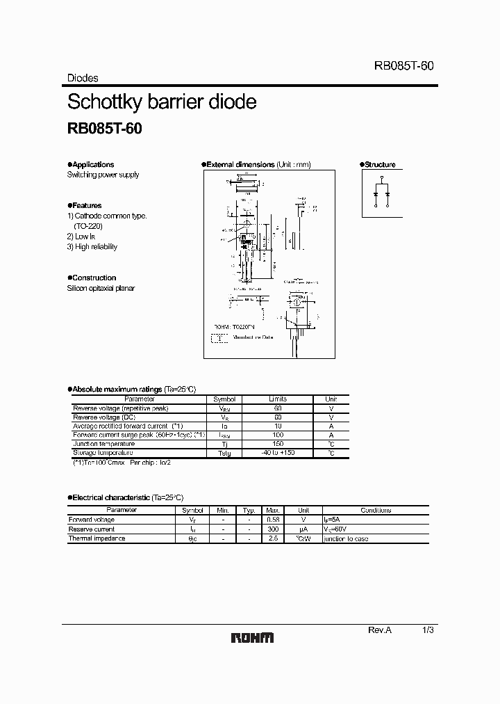 RB085T-60_1181281.PDF Datasheet