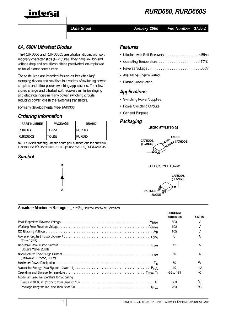 RURD660S_1302977.PDF Datasheet