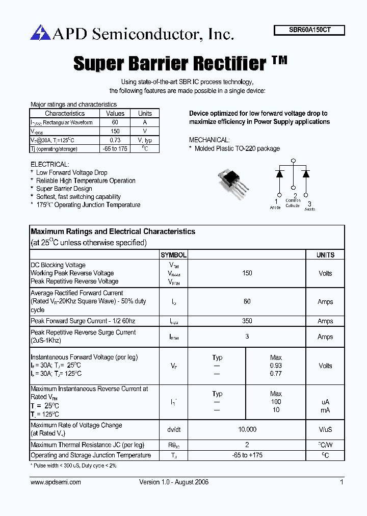 SBR60A150CT_1161188.PDF Datasheet