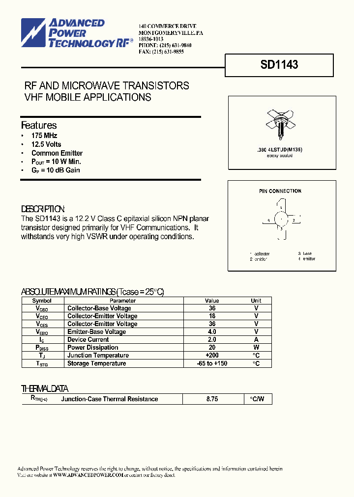 SD1143_1306091.PDF Datasheet