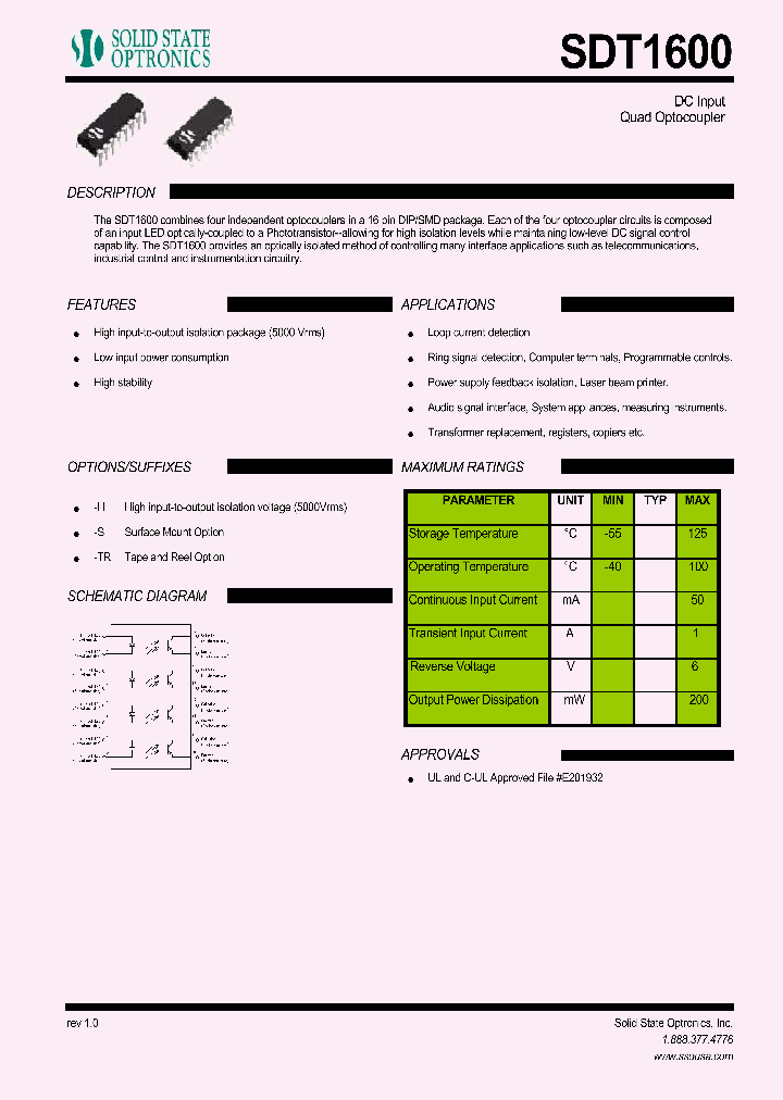 SDT1600_1306776.PDF Datasheet