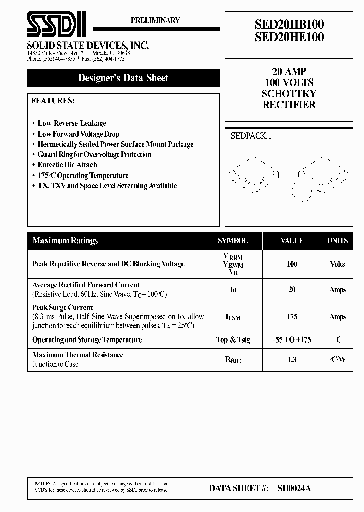 SED20HE100_1306882.PDF Datasheet