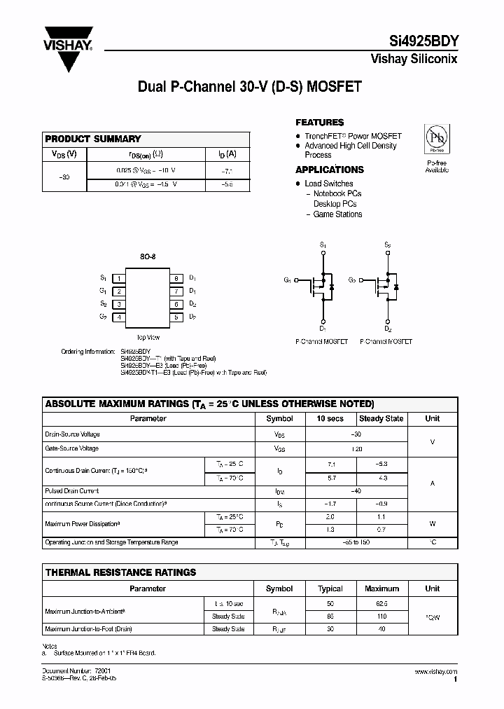 SI4925BDY-E3_1025253.PDF Datasheet