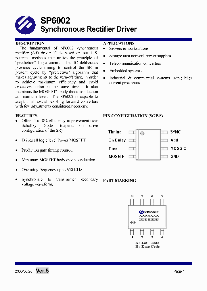 SP6002S8TG_1314973.PDF Datasheet