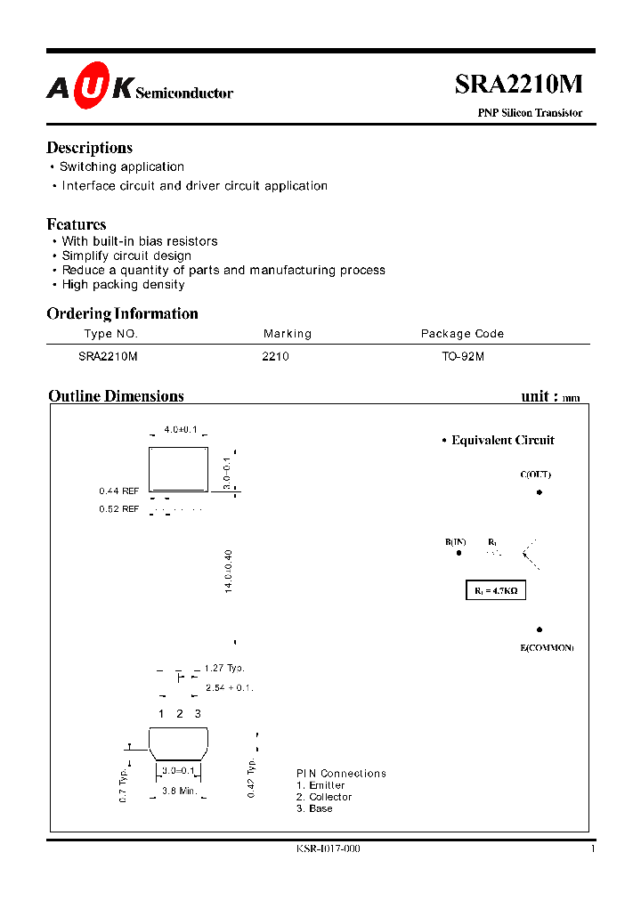 SRA2210M_1316177.PDF Datasheet