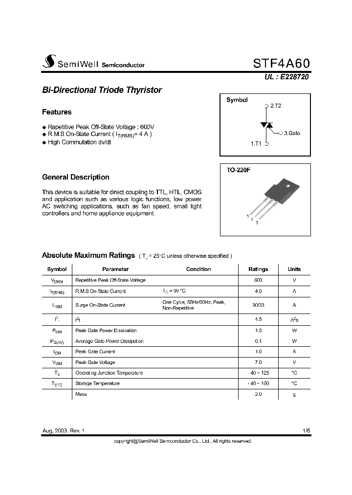 STF4A60_1318190.PDF Datasheet