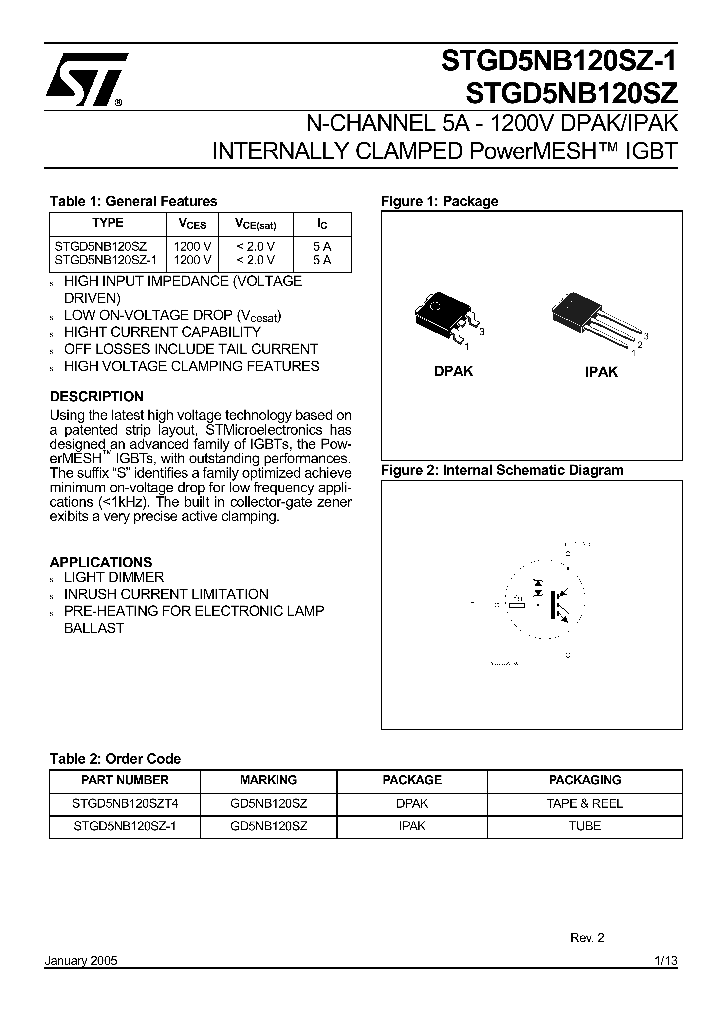 STGD5NB120SZT4_1318247.PDF Datasheet