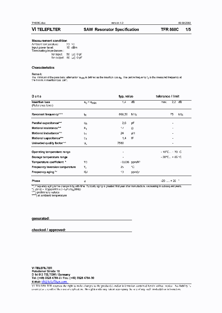 TFR868C_1324365.PDF Datasheet