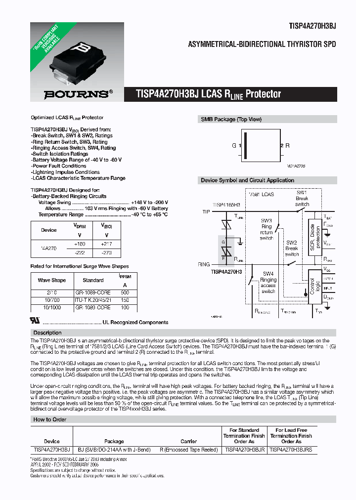 TISP4A270H3BJ_1325471.PDF Datasheet