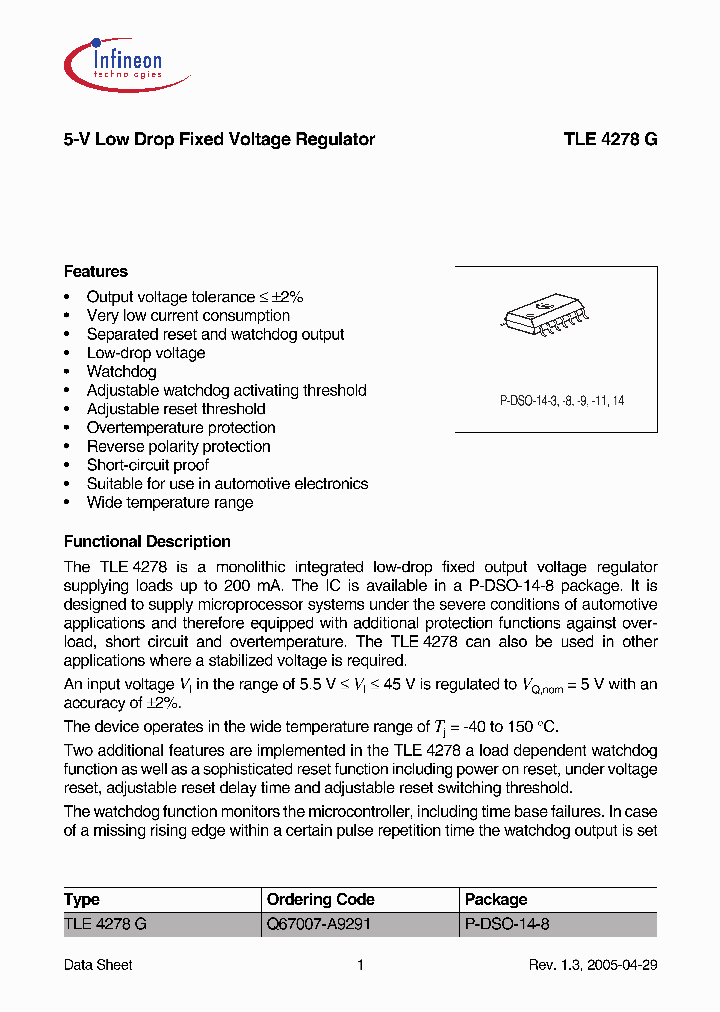 TLE4278G_1326119.PDF Datasheet