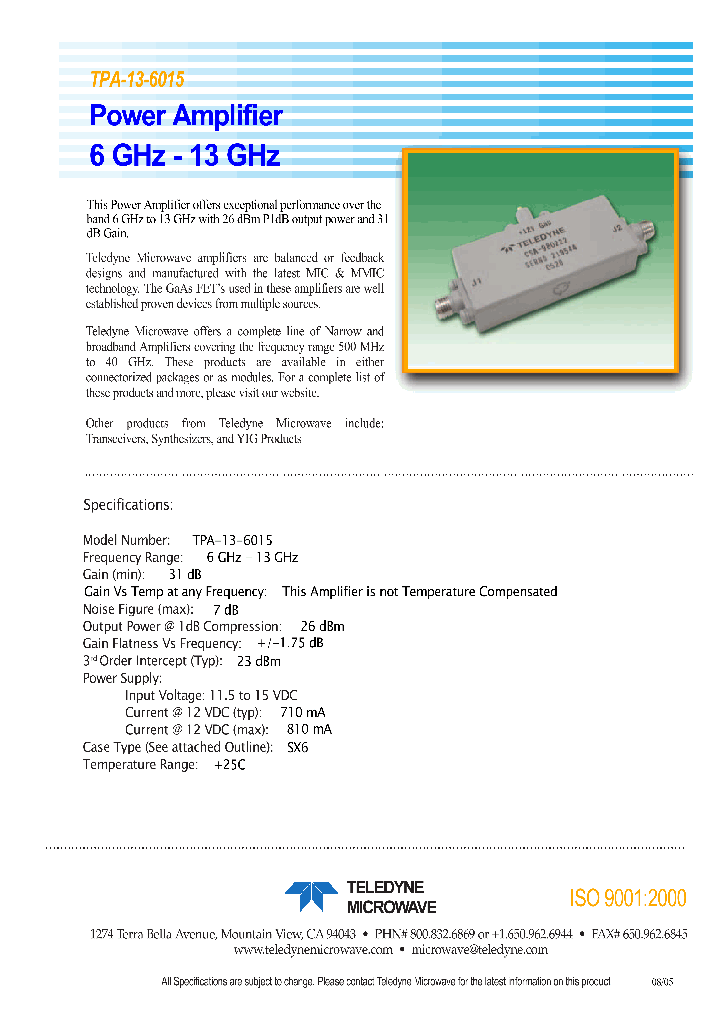 TPA-13-6015_1327833.PDF Datasheet