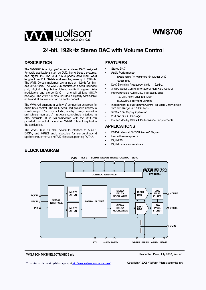 WM8706SEDS_1121631.PDF Datasheet