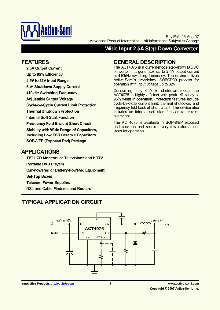 ACT4075_4116571.PDF Datasheet