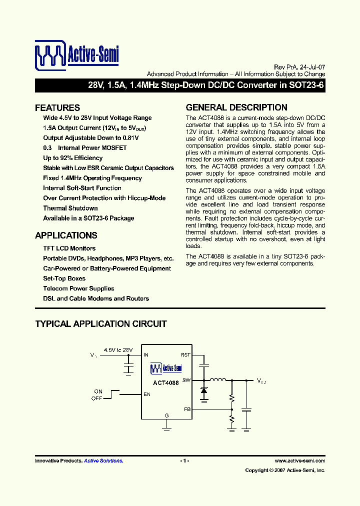 ACT4088_4116574.PDF Datasheet